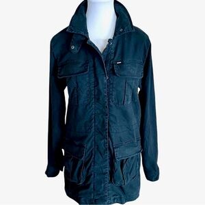 Tentree Black Organic Cotton Utility Jacket Sz S Gorpcore Outdoors Sustainable